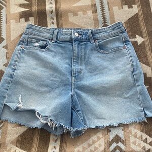 AE Stretch Denim Highest Waisted Baggy Shorts